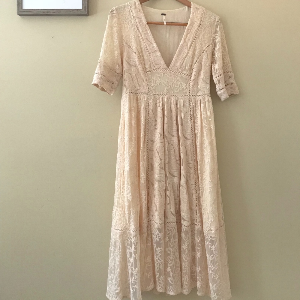 Free People Almond Lace Dress